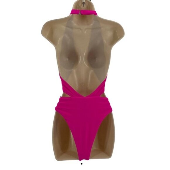 lovewave | NEW The Christensen One Piece Cut Out Swimsuit in Hot Pink Size S - Picture 7 of 12